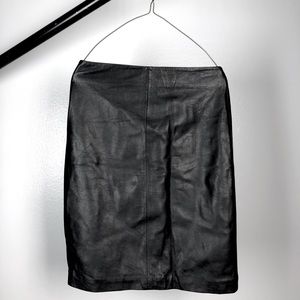 Allsaints leather skirt size US 2